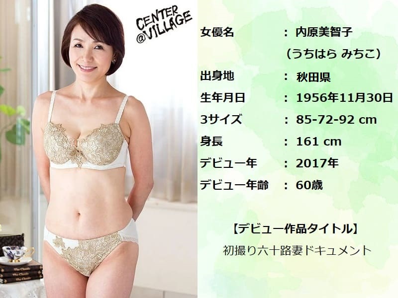 六十路でデビューした美魔女【内原美智子】のAVレビュー記事まとめ